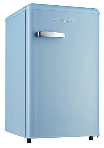 Retro Kühlschrank mit Gefrierfach Hellblau KS 95RT LB A+ 90 Liter Nostalgie Design