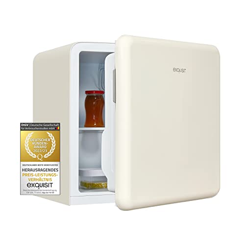Exquisit Mini Kühlschrank CKB45-0-031F | Kühlbox | 47 Liter Nutzinhalt | Hotelkühlschrank | Retrostyle